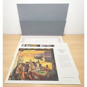 Harrahs Gaming Through The Ages Harper Goff Gambling Art Portfolio 12 Prints